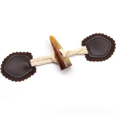 3 Pairs Resin Horn Buckle Leather Belt Rope Buckle