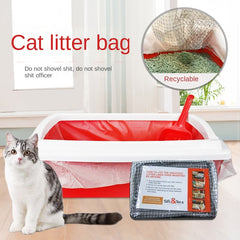 10pcs Cat Feces Filter Net Reusable Plastic Cat Sifting Litter Pan Liners