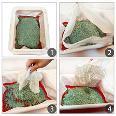 10pcs Cat Feces Filter Net Reusable Plastic Cat Sifting Litter Pan Liners