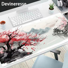 Cherry Blossoms Plum Blossoms Mouse Pad Desk Mat