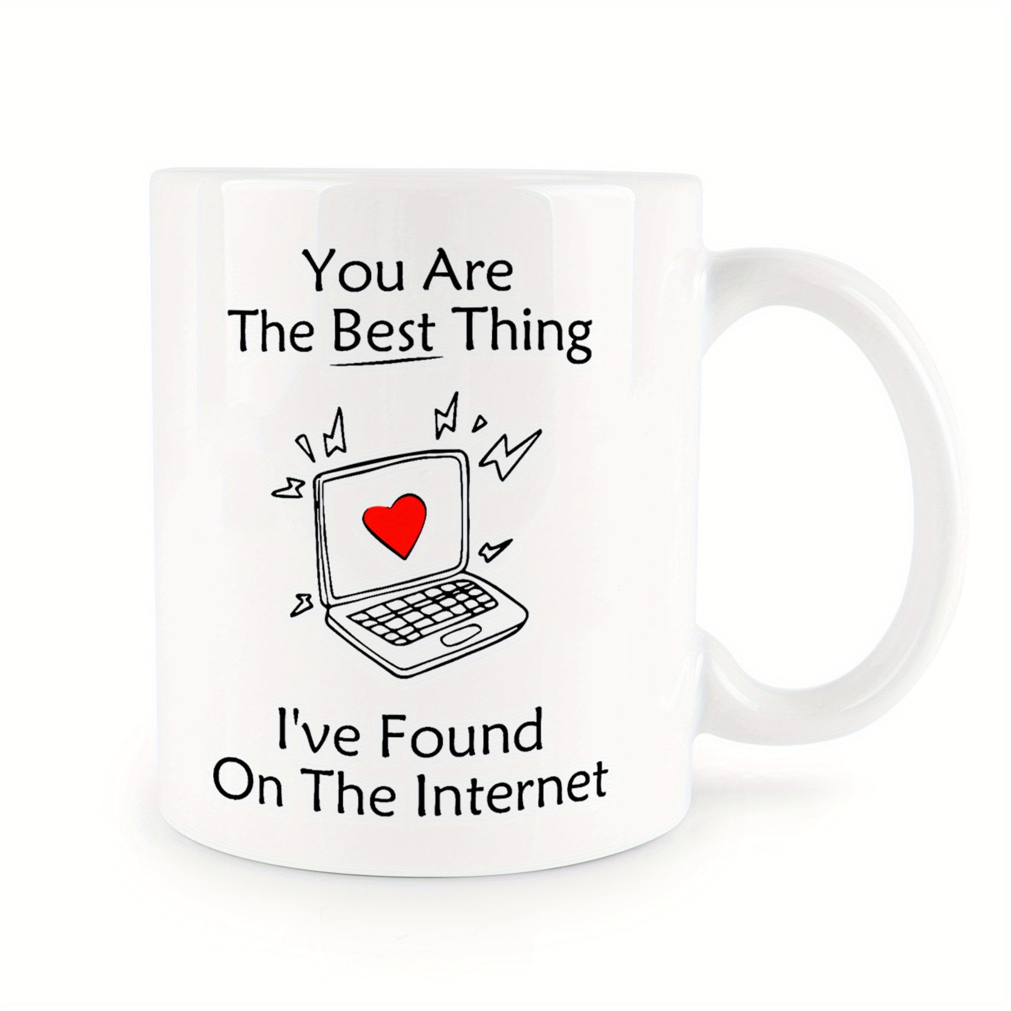 325ml Graffiti Letter Printed Mug - Ceramic Cup for Outdoor Camping