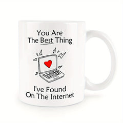 325ml Graffiti Letter Printed Mug - Ceramic Cup for Outdoor Camping