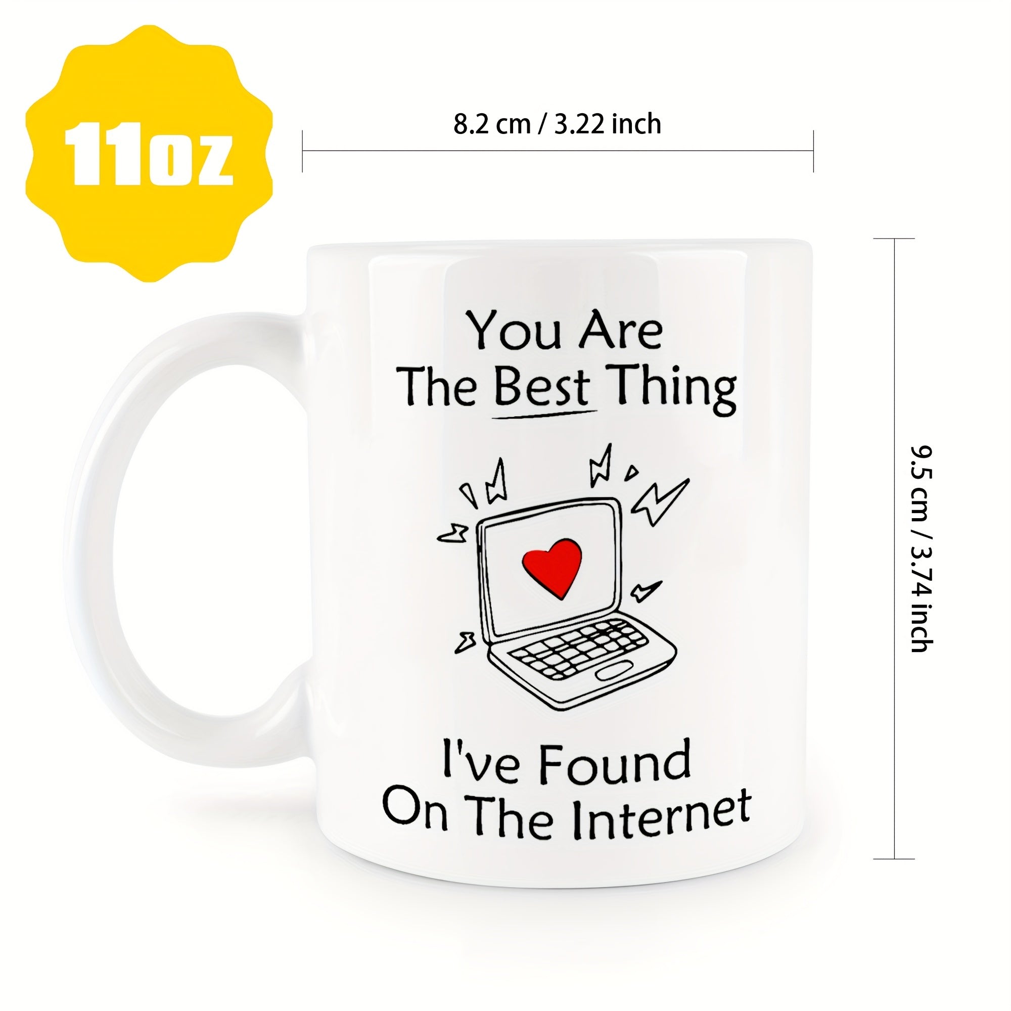 325ml Graffiti Letter Printed Mug - Ceramic Cup for Outdoor Camping
