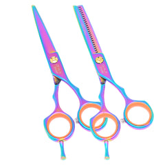 13pcs Japanese Steel Hair Scissor Set Hairdressers Cutting Thinning Shears