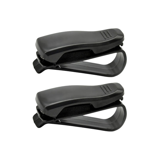 2pcs Universal Sunglasses Clips Car Visor Glasses Card Holder Auto Accessories