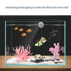 Luminous Green Mini Diver Fish Tank Ornament