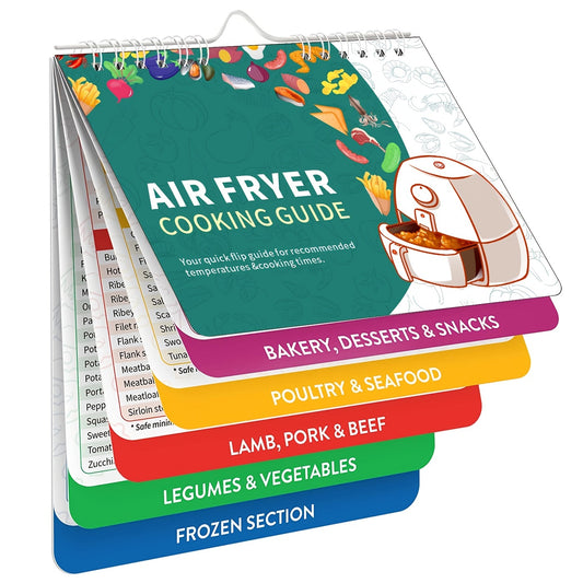 Air Fryer Cheat Sheet Magnets Cooking Guide Booklet