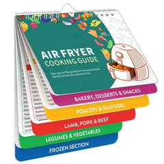 Air Fryer Cheat Sheet Magnets Cooking Guide Booklet