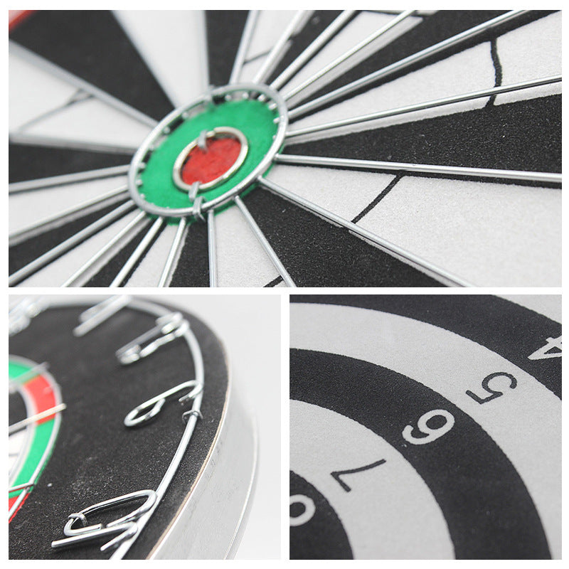 Double Sided Dartboard With Dart Needles Funny Dart Board Game