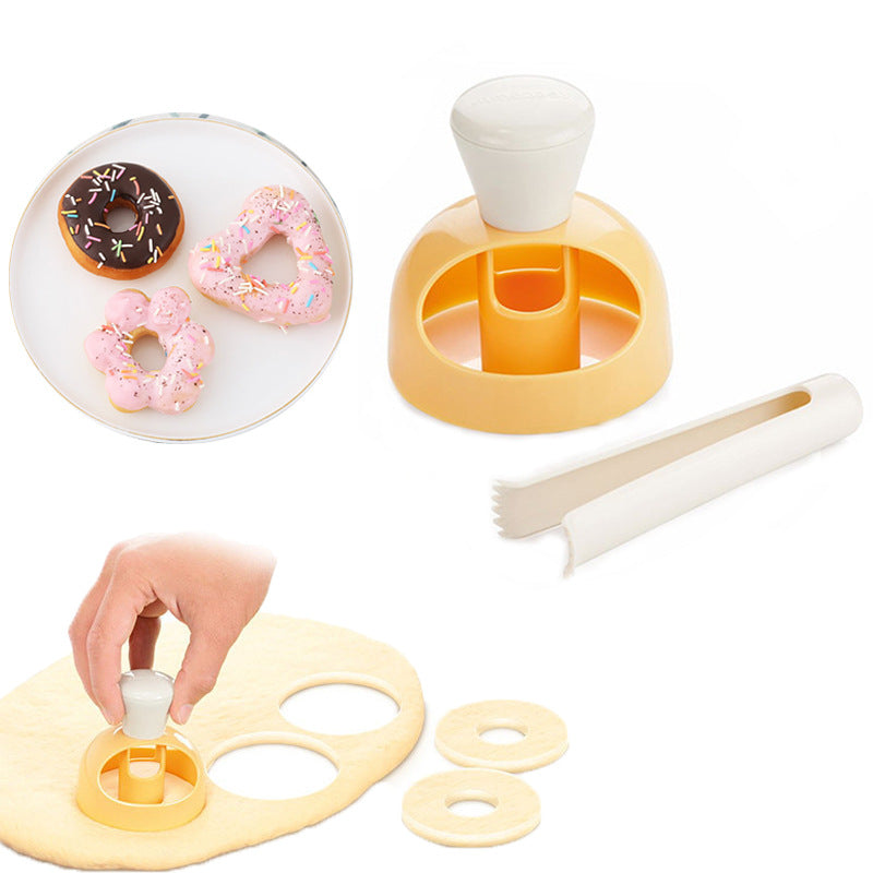 Donut Cake Mould With Dipping Plier Desserts Cutter Kitchen Baking Tool