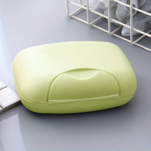 Waterproof Travel Soap Box with Cover and Lock Portable Soap Storage Tray