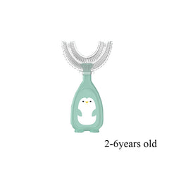 Kids U-Shaped Silicone Toothbrush - Oral Cleaning Care