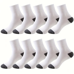 10 Pairs Mens Ankle Socks Comfortable Breathable