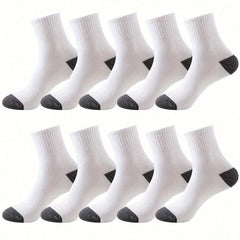 10 Pairs Mens Ankle Socks Comfortable Breathable