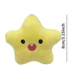 Yellow Little Star Plush Doll Keychain Girls Backpack Decoration