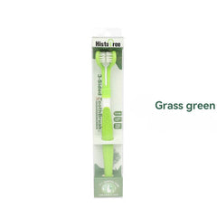 3-Sided Soft Bristle Pet Toothbrush for Effective Teeth Cleaning