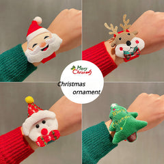 Christmas Snap Rings Plush Figurines Bracelets Rulers Kindergarten Decorations
