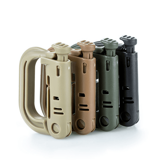 4pcs Backpack Hanging Carabiner Clip Keyring For Camping Hiking
