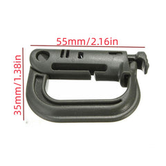 4pcs Backpack Hanging Carabiner Clip Keyring For Camping Hiking