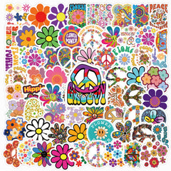 70pcs Hippie Plant Love Doodle Aesthetic Sticker Pack