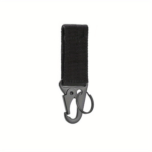 Tactical Molle Clip Buckle Nylon Belt Key Ring Holder Carabiner