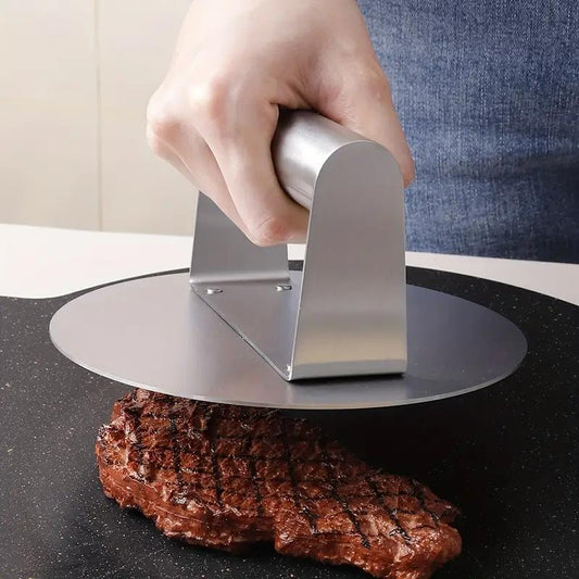 Stainless Steel Round Burger Smasher Kitchen Gadget