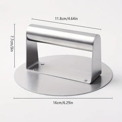 Stainless Steel Round Burger Smasher Kitchen Gadget