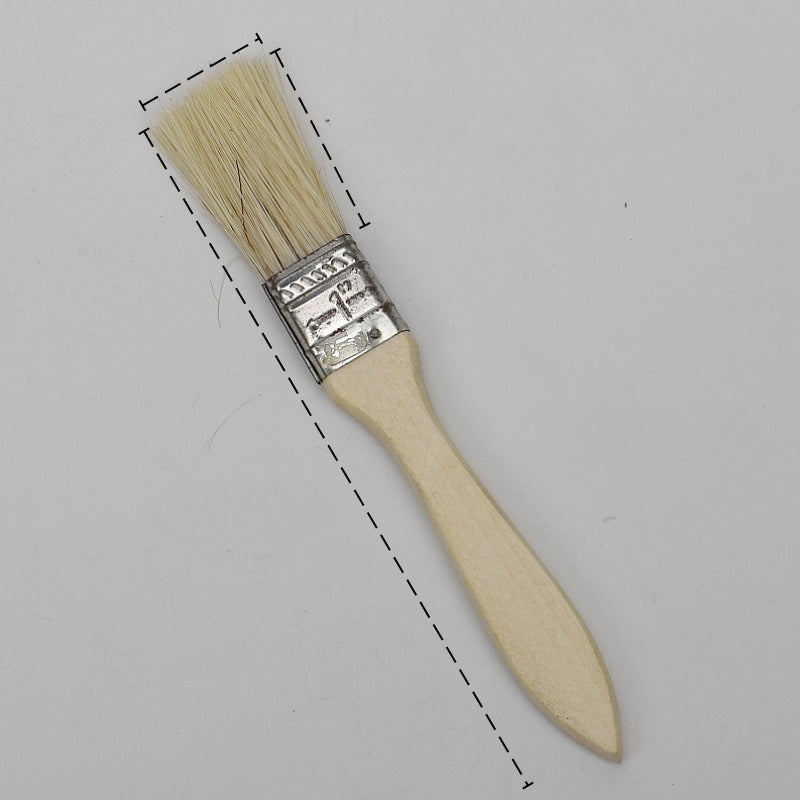 Wooden Handle Paint Brush Bristle Silk Brush Industrial Small Brush