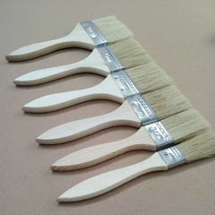 Wooden Handle Paint Brush Bristle Silk Brush Industrial Small Brush