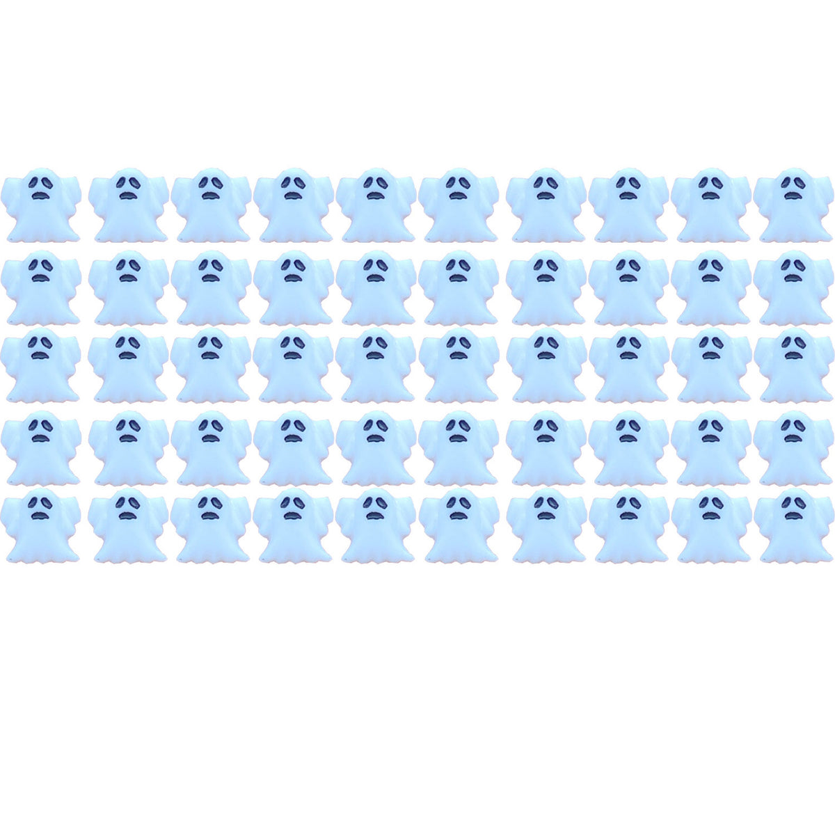 Resin Mini Ghost Series Flat Back Manicure Hair Bows Accessories - Pack of 20/50