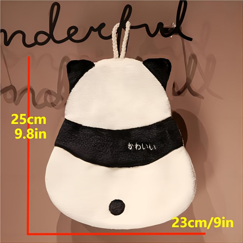 Set of 3 Absorbent Panda Bee Hand Towels