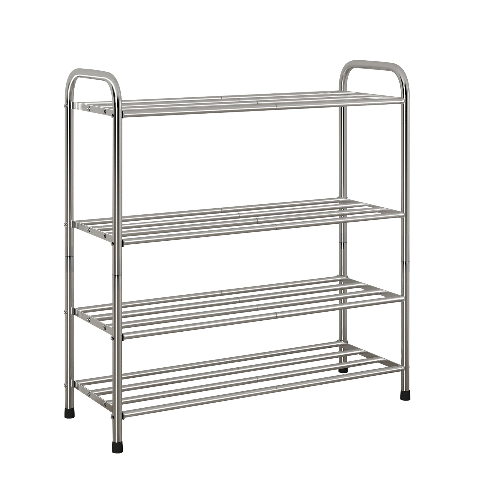 3 6 Tiers Stainless Steel Shoes Storage Rack Easy Assembled Shoe Shelf