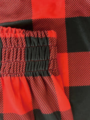  Halloween Pajama Set Women's Ghost & Plaid Tee & Pants Lounge Set