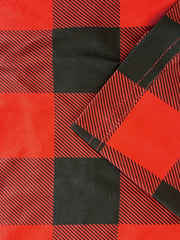  Halloween Pajama Set Women's Ghost & Plaid Tee & Pants Lounge Set