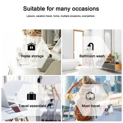 4 Pcs Clear Toiletry Bags Portable Waterproof Travel Pouch Makeup Bags