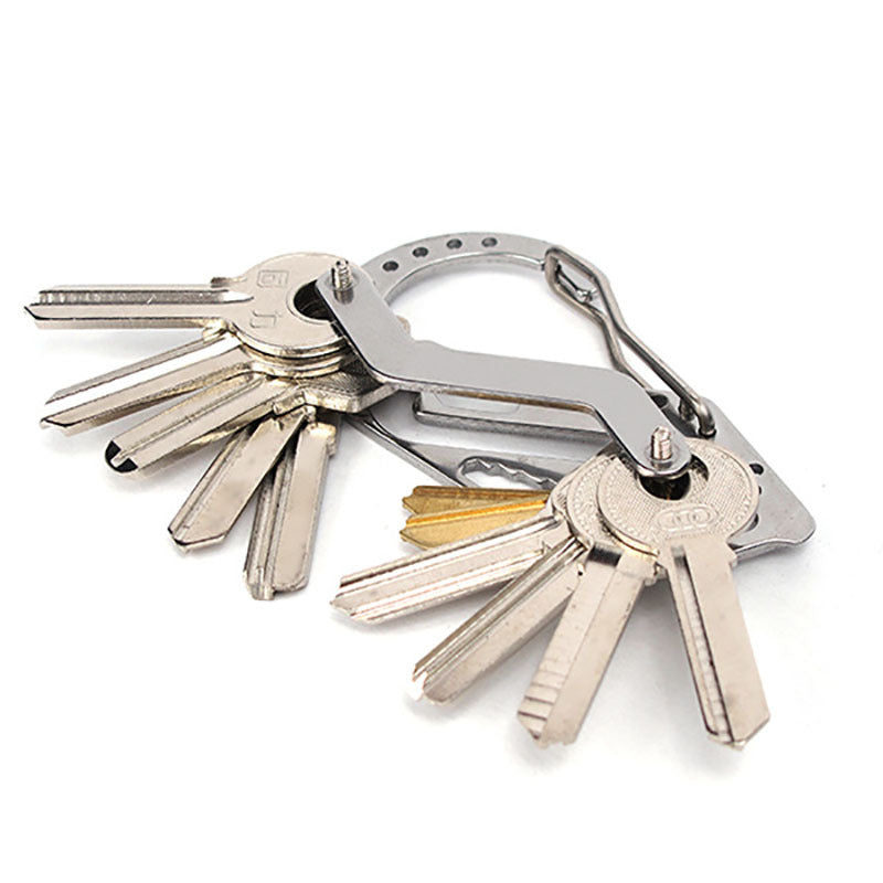 Stainless Steel Multifunction Tool Keychain Screwdriver Wrench