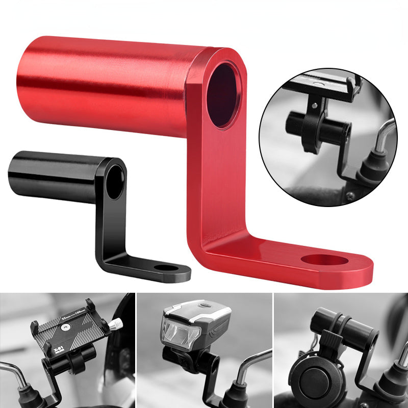 Aluminum Motorcycle Rearview Mirror Mount Handlebar Adapter