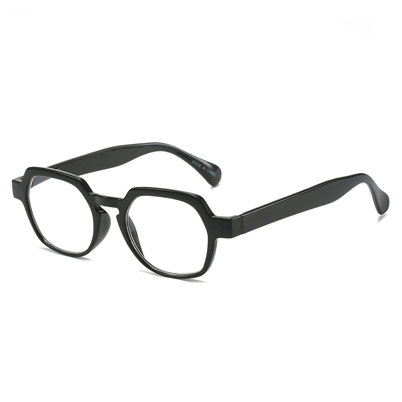 Readers Spring Hinge Squared Plastic Frame Glasses For Men And Women