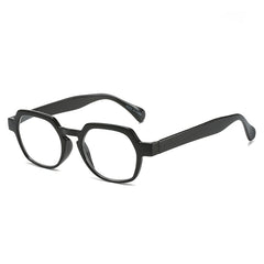 Readers Spring Hinge Squared Plastic Frame Glasses For Men And Women