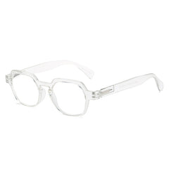 Readers Spring Hinge Squared Plastic Frame Glasses For Men And Women