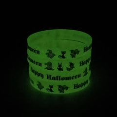 6 Sets Luminous Halloween Women's Silicone Wristband