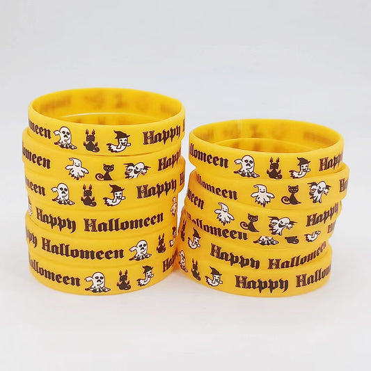 6 Sets Luminous Halloween Women's Silicone Wristband