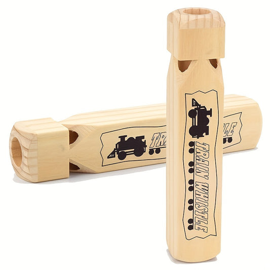Wooden Train Whistle Train Party Favor Theme Birthday Decoration