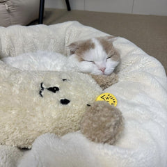 Arch Shaped Plush Dog Pillow for Cervical Spine Protection