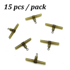15pcs Anti Tangle Soft Tube With Swivel Ring for Carp Fishing Tackle