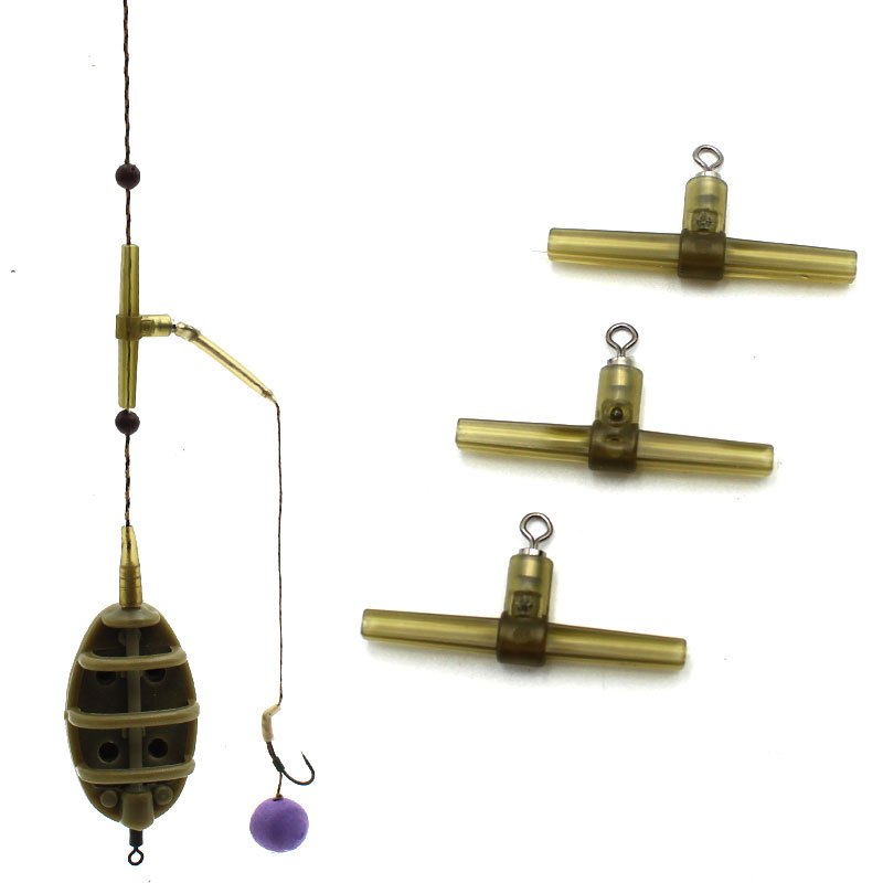 15pcs Anti Tangle Soft Tube With Swivel Ring for Carp Fishing Tackle