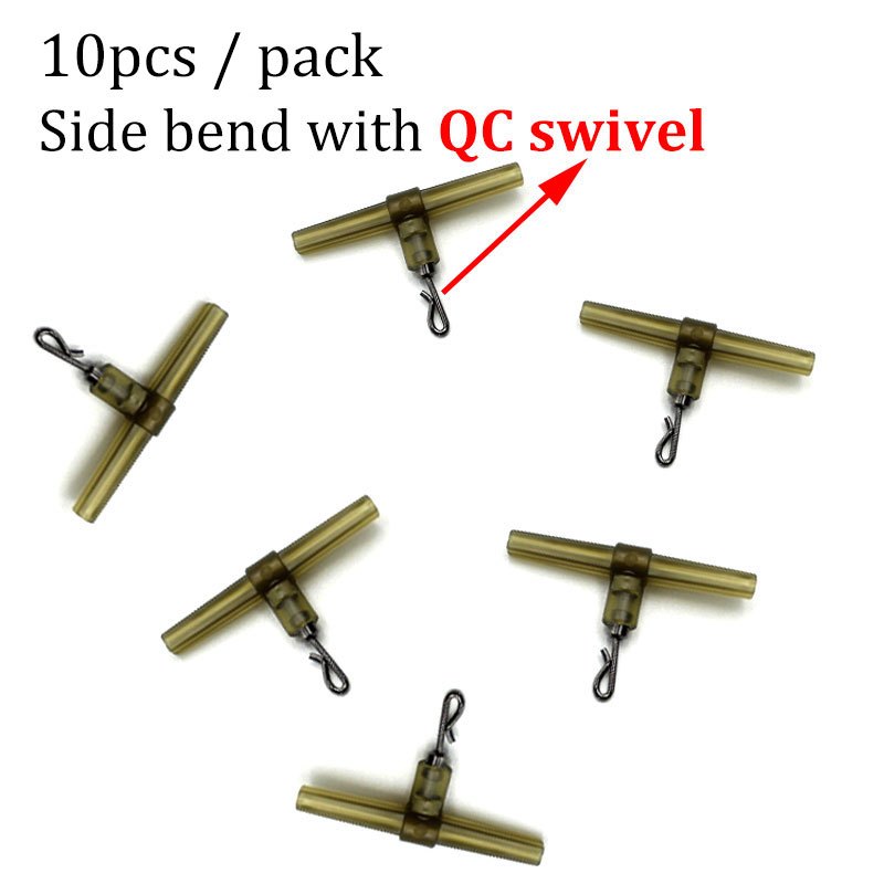 15pcs Anti Tangle Soft Tube With Swivel Ring for Carp Fishing Tackle