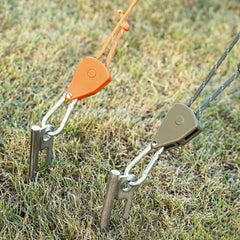 Adjustable Metal Pulley Wind Rope Canopy Buckle for Camping Tent