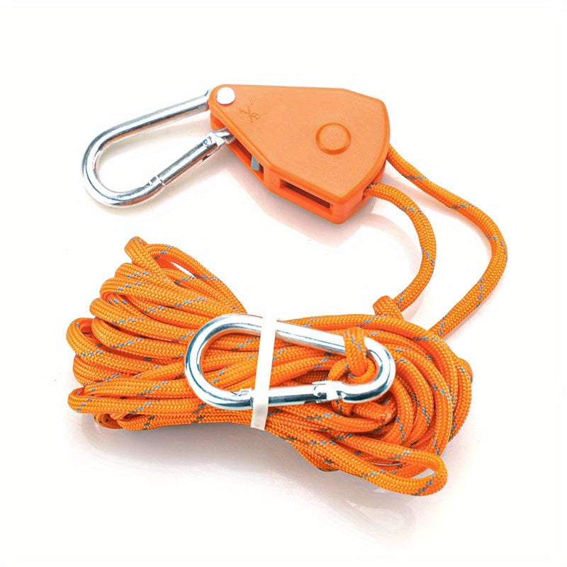 Adjustable Metal Pulley Wind Rope Canopy Buckle for Camping Tent