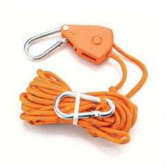 Adjustable Metal Pulley Wind Rope Canopy Buckle for Camping Tent